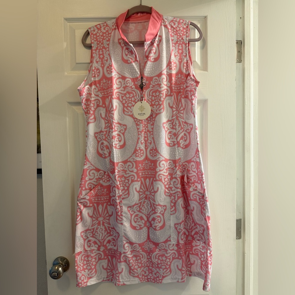 Espoir equestrian horse gold dress